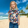 thumbnail image 6 of OGLCCG Boys Hawaiian Shirts Short Sleeve Summer Beach Button Down Aloha Luau Shirts for Kids Casual Tropical Shirt with Pocket 2-15 Years, 6 of 7
