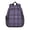 Purple and Black, variant on Purple and Black Checkered Pattern Backpack for School, Cute School Bag with Adjustable Shoulder Straps and Padded Back, 15"x11.42"x5.5"