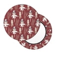 thumbnail image 2 of Lsque Autumn Scarecrow Harvest Joy Pattern Round Bar chair cushion covers Velvet Fabric Premium Comfort Protects from Scratches and Stains for 14-17 Inch Chair-13 inch, 2 of 7