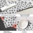 thumbnail image 3 of Black and White Christmas Snowflake Pattern Kitchen Rug Mat,Kitchen Runner Rugs Non Skid Washable,Decorative Kitchen Floor Mats for Kitchen,Sink,Laundry,17"X47", 3 of 5