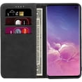 thumbnail image 3 of for Samsung Galaxy S10 Wallet Case,Premium PU Leather Flip Folio Case with Card Slot,Kickstand Holder Magnetic Closure [TPU Shockproof Interior Protective Case] for Galaxy S10,Black+Khaki, 3 of 16