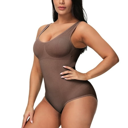

Women Solid Color Seamless U-Neckline Tights Shaper Underwear Jumpsuit