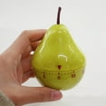 thumbnail image 4 of Mechanical Kitchen Timer - Pear-Shaped Design, 1-60 Min Adjustment, Battery-Free - Alarm for Cooking, Baking & Sleep Reminder, 4 of 8