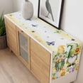 thumbnail image 4 of Yellow Sunflowers Table Runner - 120 Inch Long, Kitchen Dining Table Runner Dresser Scarves, Spring Gnomes Hydrangea Daisy Plants Farmhouse Decor for Coffee Tables Wedding Party Banquet, 4 of 8