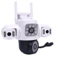 thumbnail image 1 of Cámara De Seguridad Exterior Inalámbrica, Inclinación De Paneles De 360 ​​Con Cobertura De Lentes Triples, Seguimiento De Movimiento De IA Y Seguimiento, 1 of 7
