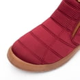thumbnail image 4 of Special Offers Juebong Couples Comfortable Casual Shoes Women's Men Winter Water-Resistant Flat Snow Boots,Red,39, 4 of 9