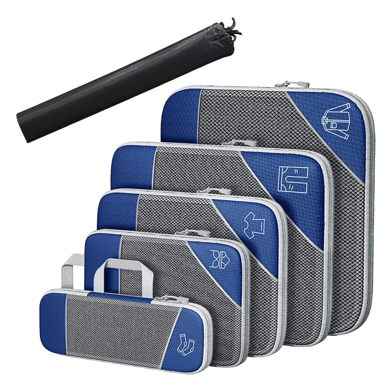 Fiocias 1Set Compression Packing Cubes Extensible Travel Accessories Suitcase Organizers