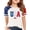 White-1, variant on USA Shirts for Kids Girls American Flag Shirt 4th of July Tshirt Toddlers Casual Short Sleeve Tops Tween Graphic Tees