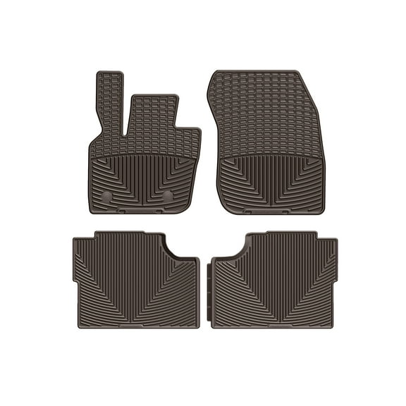 WeatherTech All-Weather Floor Mats compatible with MKZ, Fusion - 1st & 2nd Row, Cocoa
