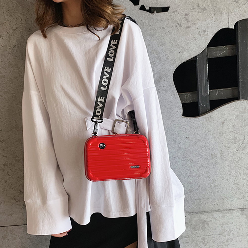 Women Mini Suitcase Shape Crossbody Bag Fashion High Quality Small