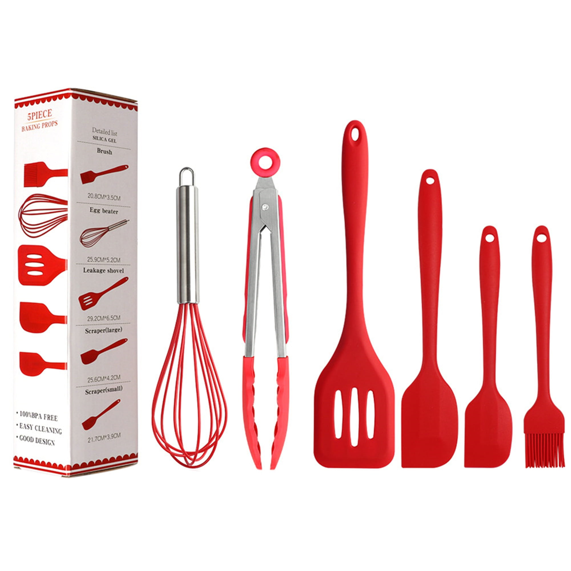 Sunisery 6Pcs/Set Silicone Cooking Utensil Set Cookware Tools