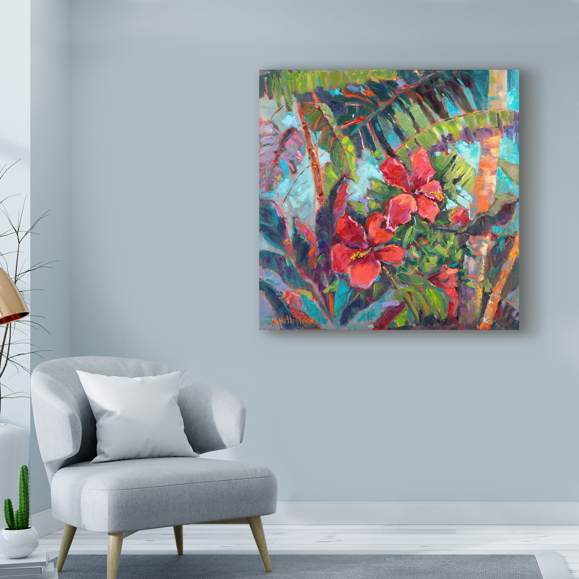 Nanette Oleson 'Splash Of The Tropics Ii' Canvas Art