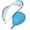 Blue, variant on SPRING PARK Kids Football Training Soccer Pop Up Goal Post NET Outdoor Garden Toy