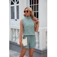 thumbnail image 5 of EASYBRAUS Women Summer Sleeveless Shorts Set Casual Drawstring Pocket Outfit Two Piece Set, 5 of 9