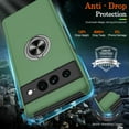 thumbnail image 5 of Pixel 7 Pro Case, Google Pixel 7 Pro Case Shockproof Google Pixel 7 Pro Phone Case with 360° Magnetic Ring Holder Kickstand Phone Case for Google Pixel 7 Pro Green, 5 of 15