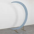 thumbnail image 5 of Efavormart Dusty Blue Spandex Crescent Moon Chiara Backdrop Stand Cover, Custom Fitted Wedding Arch Cover - 7.5ft, 5 of 6