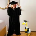 thumbnail image 2 of Meottam 2 Set Graduation Porch Goose Outfits for Goose 23"/ 17'', Garden Goose Clothes Hat with Gold Tassel and Graduation Gown for Outdoor Patio Yard Lawn Art Decor (A), 2 of 4