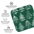 thumbnail image 4 of Kll Square Drink Coasters Set Of 4,Pu Leather Absorbent Coasters Set Decorative Coffee Cup Coasters Housewarming Gift For Home Decor-Christmas Trees, 4 of 9