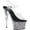 Clear/Silver Confetti Glitter, variant on Women's Pleaser Adore 708CG Ankle Strap Sandal