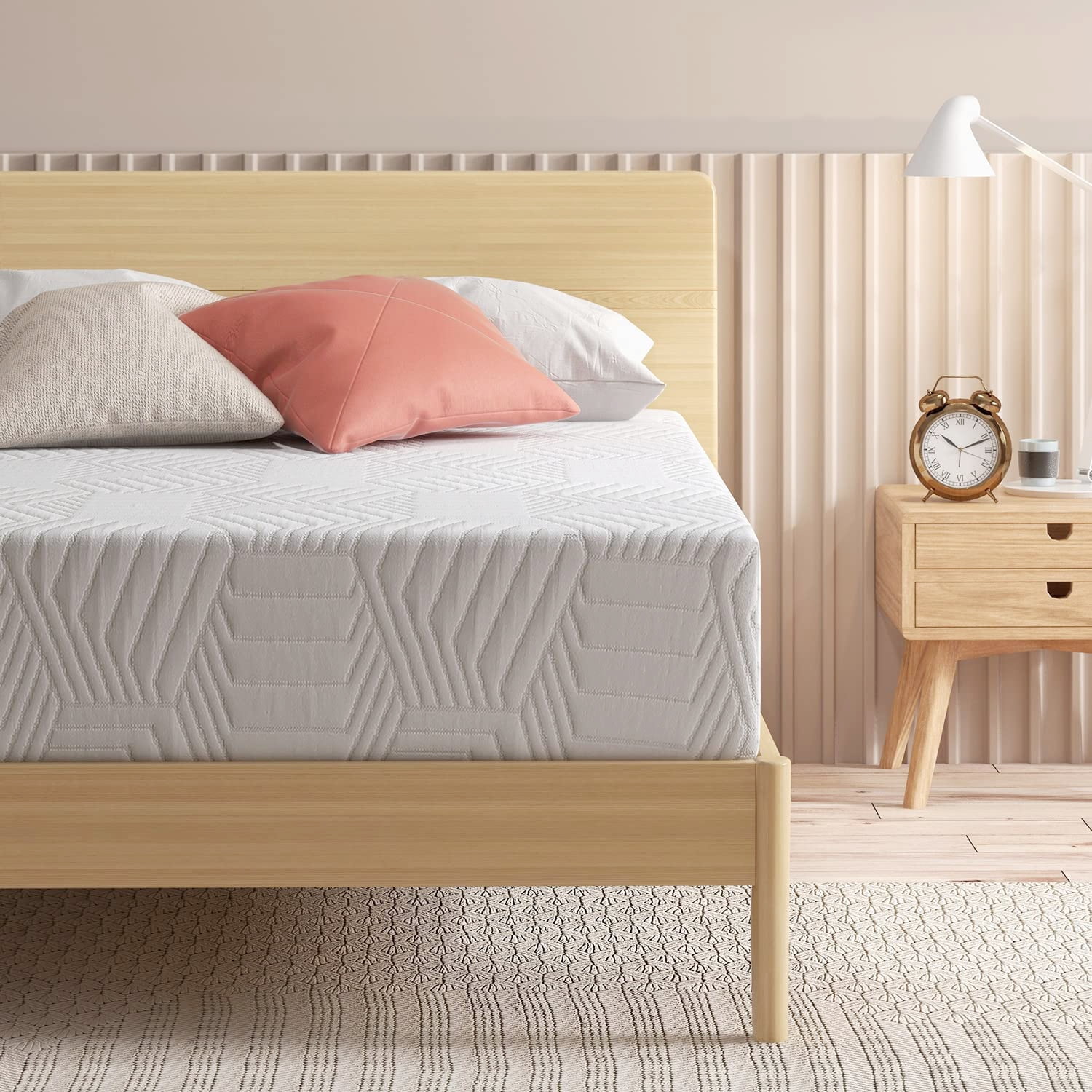 12 inch Qieen Memory Foam Mattress, Cooling Gel Green Tea Mattress Bed in a Box, Made in USA