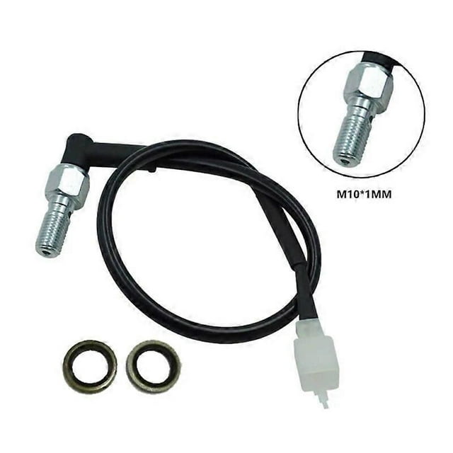 Universal Motorcycle Hydraulic Brake Pressure Rear Light Switch M10X125 Hollow Bolt Motocicleta Accessory