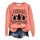 thumbnail image 1 of Gibobby Sudaderas para Mujer Otoño e Invierno Adecuado Navidad Estampado O Cuello Ajuste Tops Casual Manga Larga Camisas De Entrenamiento Blusa Suelta(Naranja,M), 1 of 4