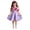 Purple, variant on Girls Princess Dress 3D Flower Formal Party Gown Cute Short Cami Dress for Easter Wedding Birthday Graduation (5 Years, Pink)