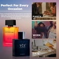 thumbnail image 5 of YCZ Men's Cologne Gift Set (2 Pack) - Marine Perfume & Love's Red Flame - Long Lasting Eau de Parfum - Fresh Aquatic & Spicy Wood Fragrance Bundle, 5 of 10
