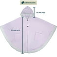 thumbnail image 5 of PAVILIA Wearable Blanket for Adult Women, Cozy Plush Fleece Blanket Poncho Cape with Hood, Super Soft Shawl, Angel Wrap Throw for Office, Lavender Purple, 5 of 10