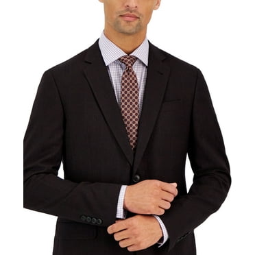 Armani Exchange Men's Slim-Fit Wool Suit Jacket- Merlot-36R