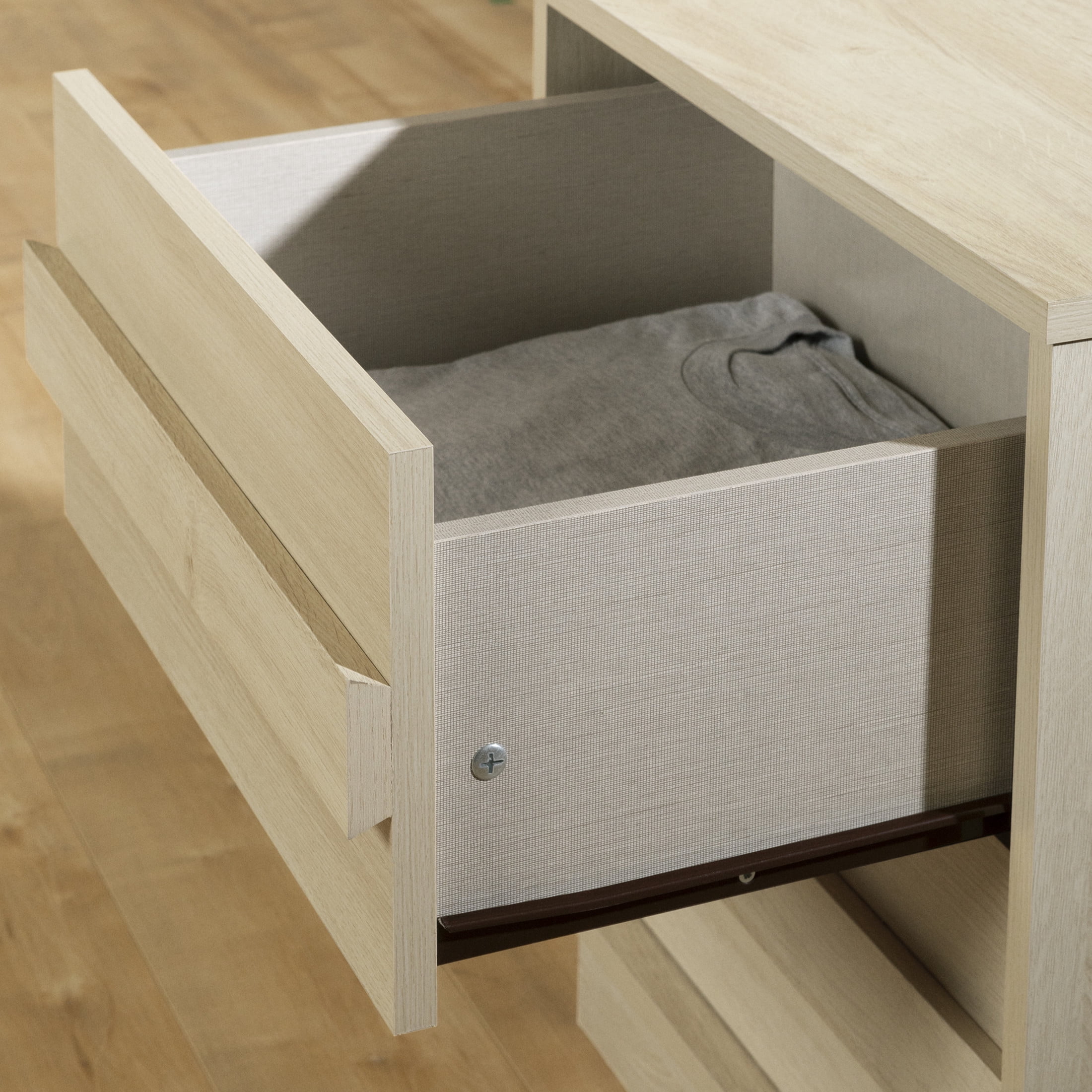 South Shore Serrano, Contemporary Nightstand,  Beige