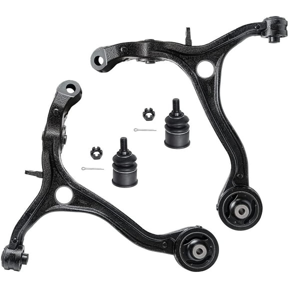 Detroit Axle - Front End 4pc Suspension Kit for 2008-2012 Honda Accord, 2009-2014 Acura TSX 2 Lower Control Arms 2 Lower Ball Joints 2010 2011 2013 Replacement Assembly