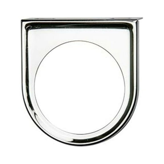 GlowShift | 52mm Chrome Universal Single Gauge Under Dashboard Mounting Bracket Pod for Cars and Trucks