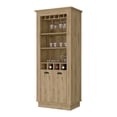 thumbnail image 5 of Newboti Furniture Macadamia 4-Built In Wine Rack Bar Cabinet 26017, 5 of 8