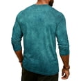 thumbnail image 5 of CCRFTGI Polo Shirts for Men Henley 3/4 Sleeve Raglan Casual Fashion Tie Dye Shirts Sport Athletic Button Down Workout 2026 Summer Tee Tops Navy XL, 5 of 8