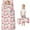 Beige Pink Football, variant on Baseball Word Pattern Toddler Nap Mats for Kids Preschool,Sleeping Mat Bag or Kids,Toddler Sleeping Bag,Toddler Nap Mat or Daycare