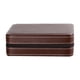thumbnail image 2 of Joyero de viaje Estuche de viaje portátil Organizador de pendientes Caja de almacenamiento de joyas marrón, 2 of 9