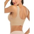 thumbnail image 5 of SHCKE Women 1 or 3 Pack Sports Bras With Cross Front Side Buckle And Removable Pads Yoga Workout Bra, 5 of 6