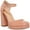 Pink, variant on MADDEN GIRL Womens Pink Comfort Una Round Toe Block Heel Buckle Dress Pumps Shoes 8.5 M