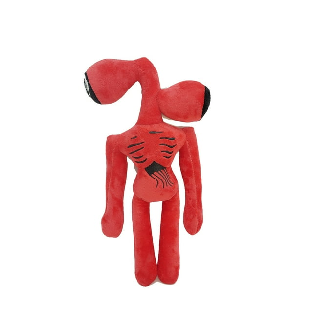 Juguete de peluche con cabeza de sirena para niños, muñeco de peluche con cabeza de sirena blanca y negra de 30-55cm, figuras de personajes de terror, juguetes de regalo de cumpleaños