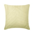 thumbnail image 1 of Custom Cushion Cover, Cream 22x22 inch (55x55 cm) Square Triangular Pintucks Decorative Pillow Covers, Solid Color Pillow Covers, Modern Style Pillow Covers - Cream No Limits No Lines, 1 of 3