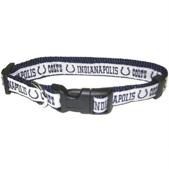 NFL Indianapolis Colts Strong, Durable, Heavy-Duty Dog Collar, Officially Licensed