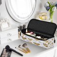 thumbnail image 5 of Hair Tools Storage with Heat Resistant Mat- Heart-shaped Pattern Printed Curling Iron Travel Bag/Flat Iron Case for Women, 5 of 8