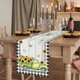 thumbnail image 2 of Table Runners 72 Inches Long Dress Scarves, Sunflowers Farmhouse Kitchen Table Runner, Coffee Tablerunners, Spring Farmhouse Country Truck Leaf Wood Grain 18x72 Inch, 2 of 9