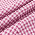 thumbnail image 6 of Wovilon Women's Sleeveless Round Neck Gingham Mini Dress, A-Line Relaxed Fit Casual Summer Tunic, Back Button Detail Cotton Loose Short Shift Dress for Beach Vacation Holiday Daily Wear, 6 of 9