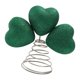 thumbnail image 5 of Adorno de árbol de Navidad con forma de corazón de San Patricio, tréboles, decoración de escritorio para interiores y exteriores. chorro de arena, 5 of 7