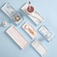 thumbnail image 3 of facefd Ceramic Bathroom Vanity Tray Classic Rectangle for Dining Room Wedding Home Gray Large, 3 of 9