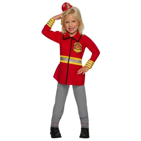 Girls Barbie Firefighter Halloween Costume