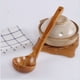 thumbnail image 5 of Juego de Cucharas Soperas de Madera, Diseño Natural Resistente Al Calor, Mango Largo para Un Uso Cómodo, Versátiles para Sopas, Cereales y Gachas, Accesorio de Cocina Reutilizable, 2 Piezas,, 5 of 7