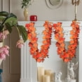 thumbnail image 4 of Sahpxhe Halloween Maple Leaf Garlands Rattan Decor Hanging Wall, Realistic Waterproof Artificial Garland for Home Halloween Thanksgiving Indoor and Outdoor Use 68.9Inch Multicolor, 4 of 6
